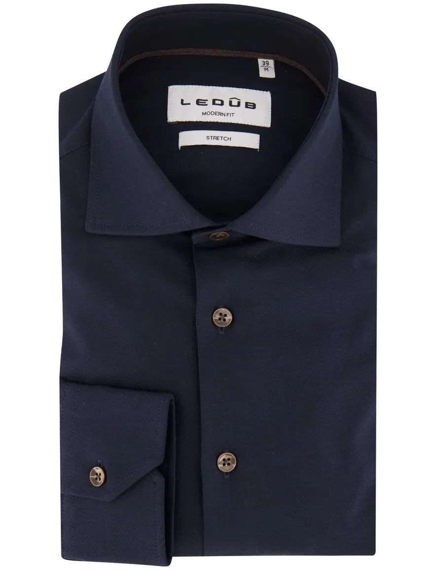 Overhemd Ledub donkerblauw 143520-19