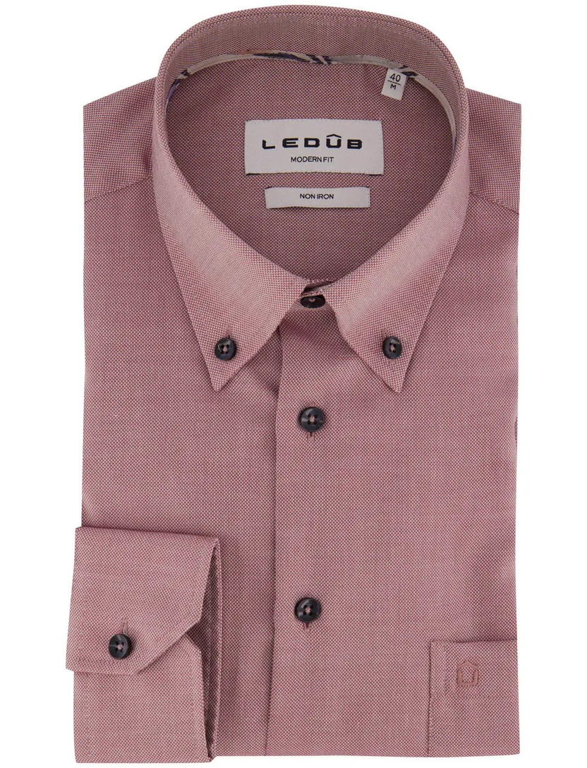 Overhemd Ledub bordeaux 143533-48