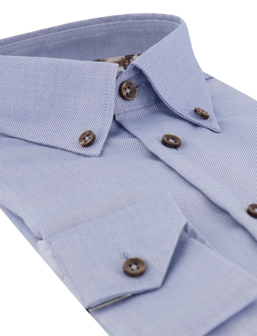 Overhemd Ledub blauw 143532-16