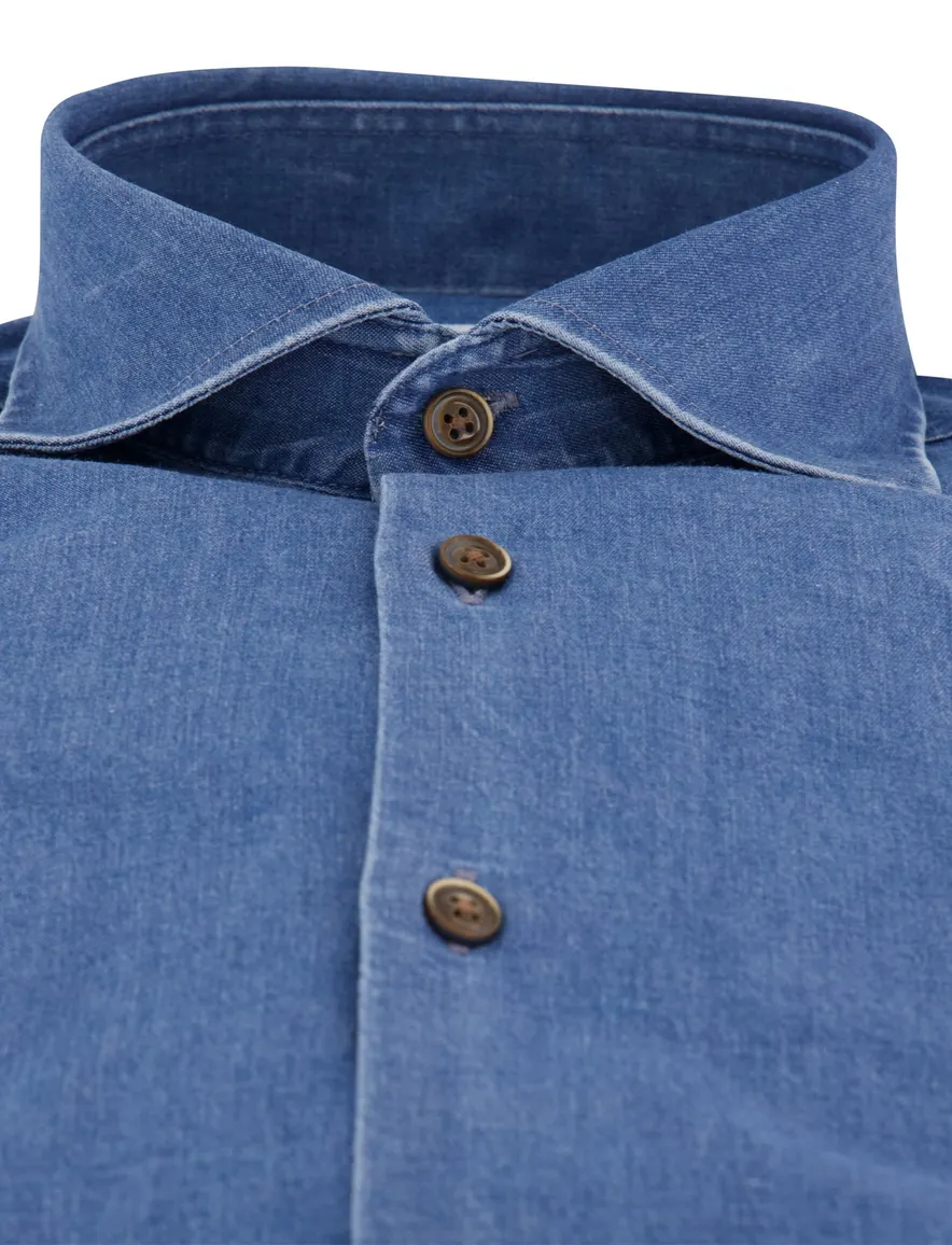 Overhemd Ledub blauw 143541-18