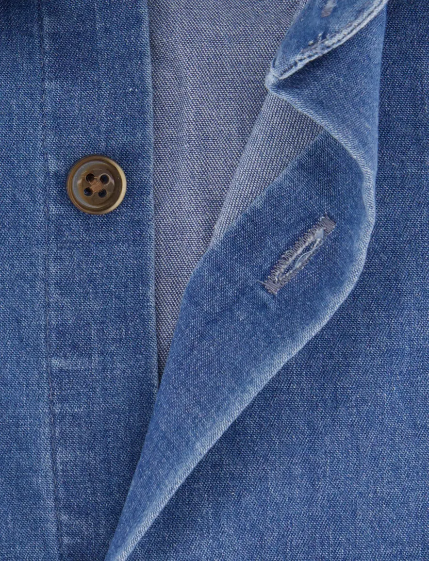 Overhemd Ledub blauw 143541-18