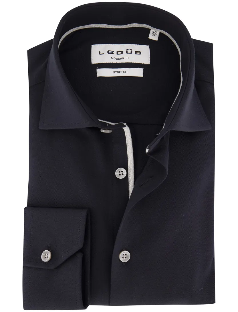 Overhemd Ledub donkerblauw 143521-29