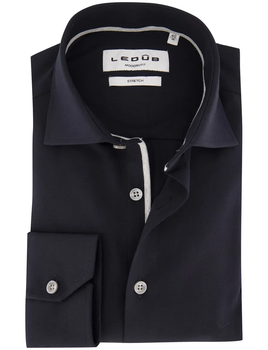 Overhemd Ledub donkerblauw 143521-29