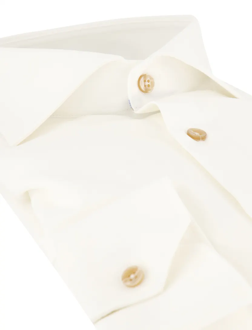 Overhemd Ledub Modern Fit creme
