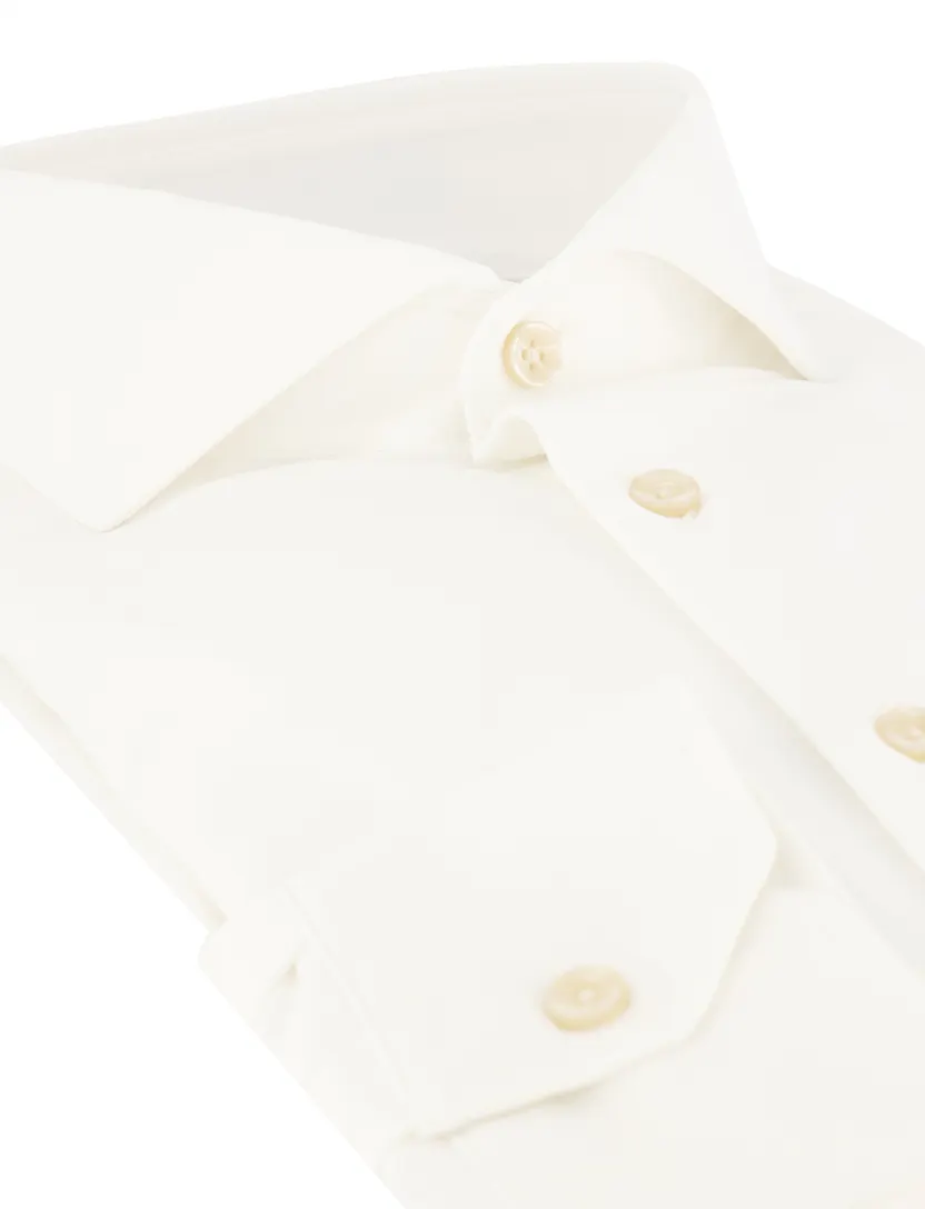 Overhemd Ledub Slim Fit creme