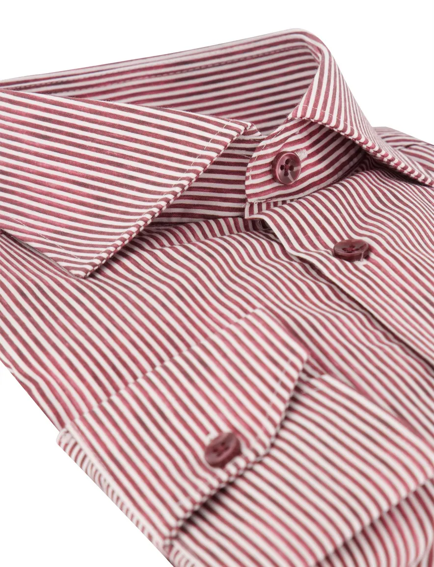 Overhemd Ledub bordeaux 143536-48