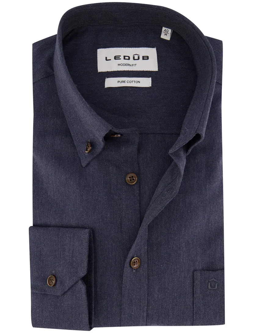 Overhemd Ledub donkerblauw 143562-18