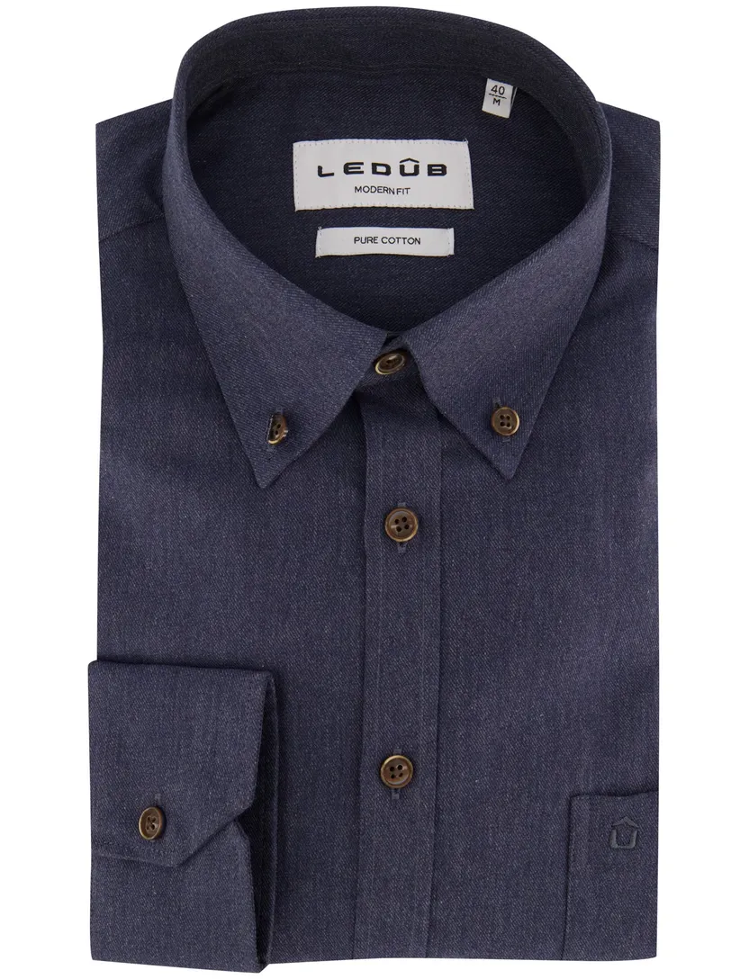 Overhemd Ledub donkerblauw 143562-18