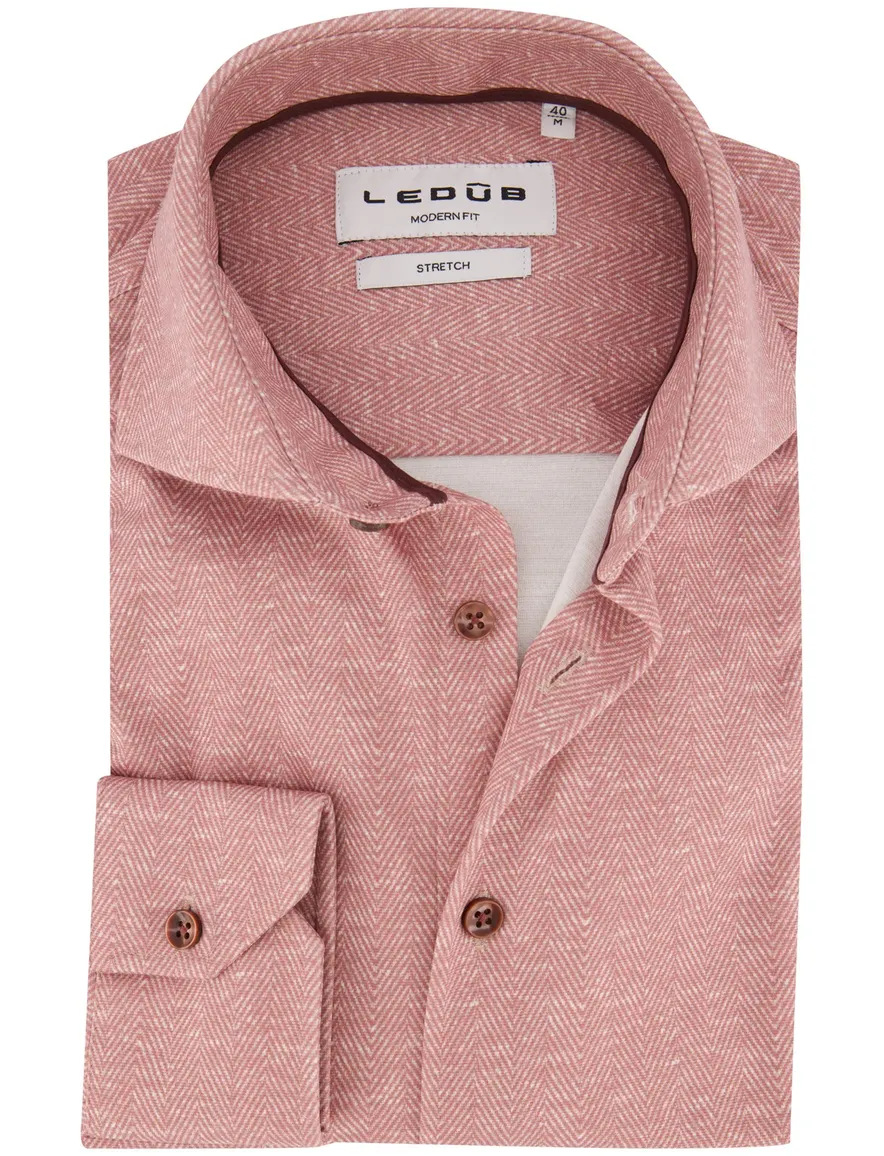 Overhemd Ledub rood 143642-47