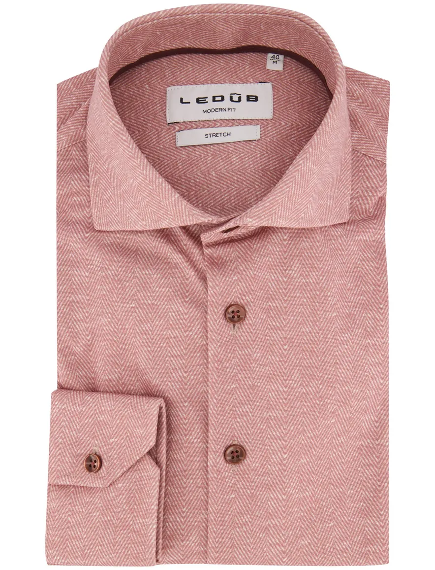 Overhemd Ledub rood 143642-47