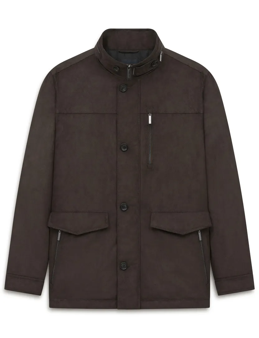 Parka jas Bugatti bruin gevoerd