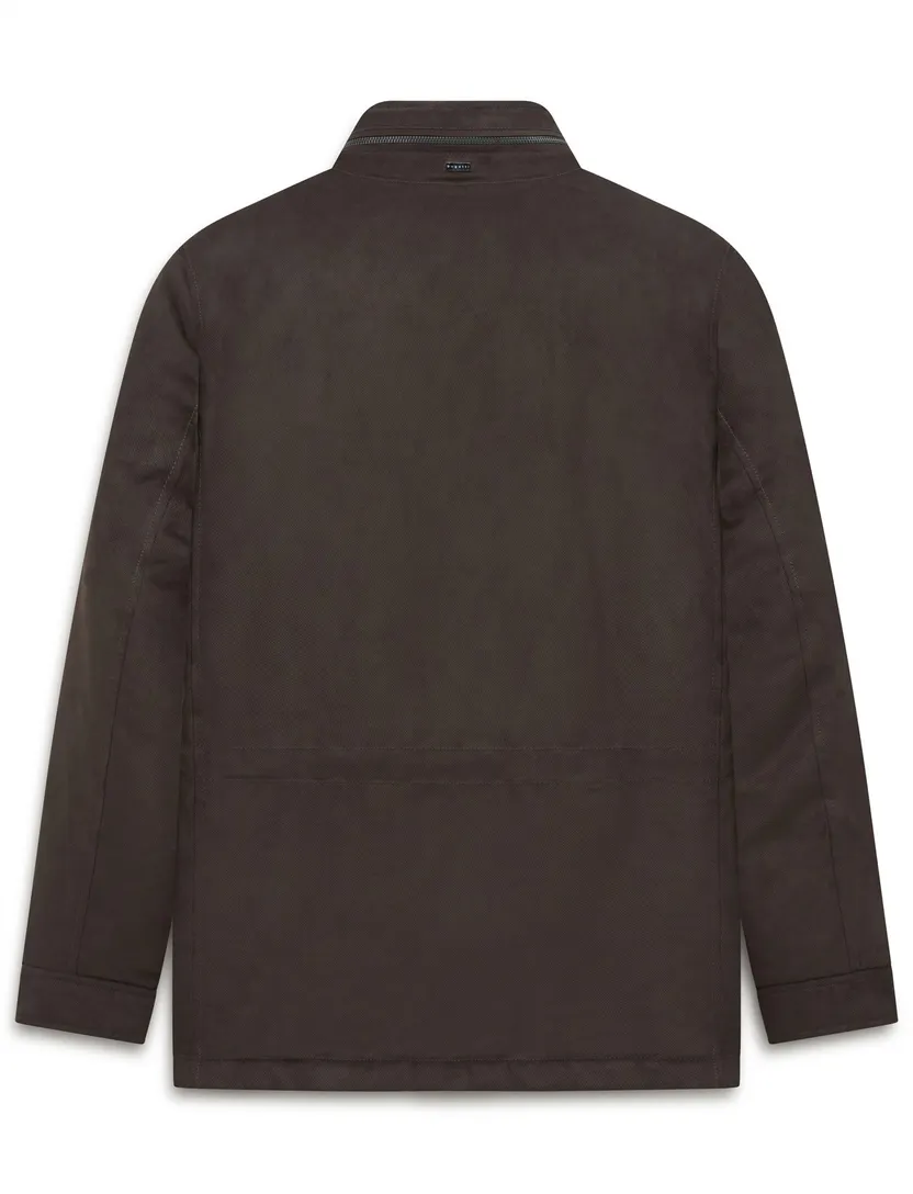 Parka jas Bugatti bruin gevoerd