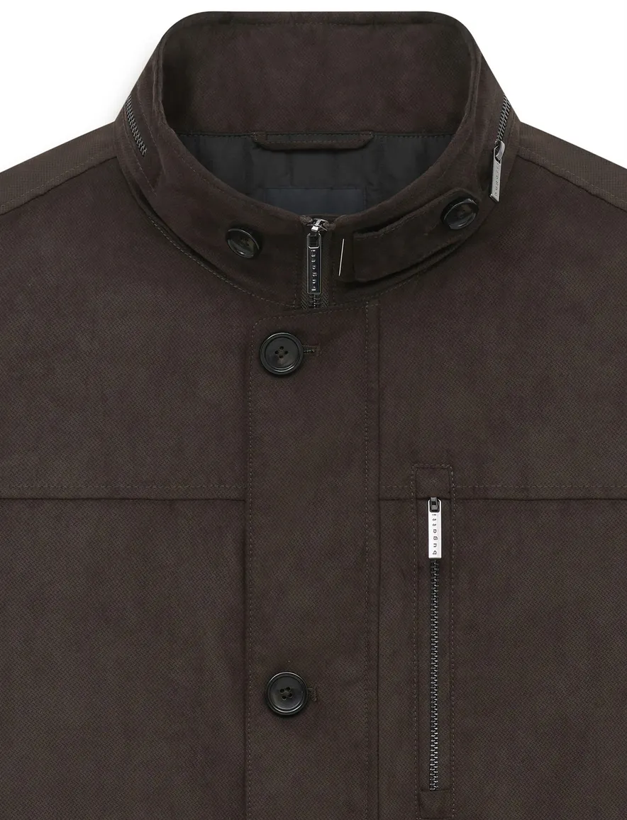 Bugatti parka jas bruin gevoerd