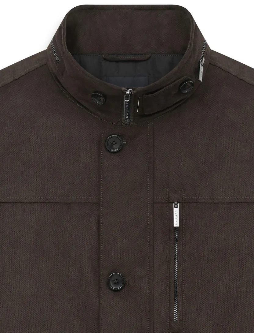 Parka jas Bugatti bruin gevoerd