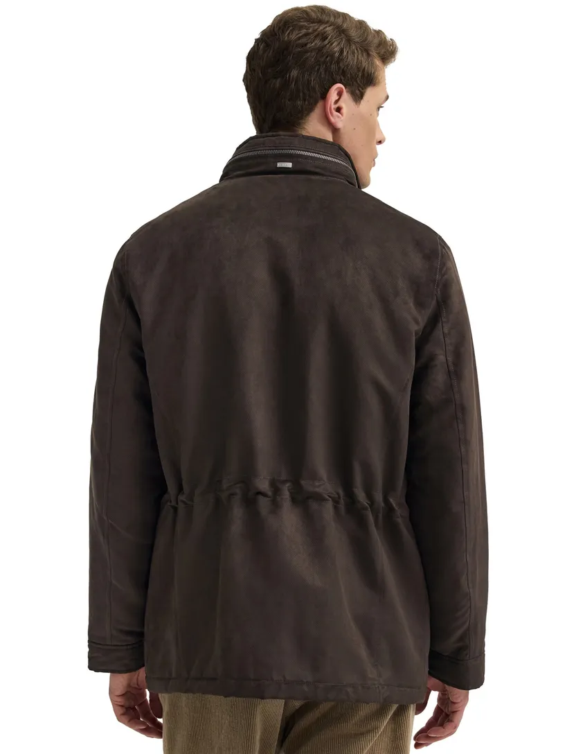 Parka jas Bugatti bruin gevoerd