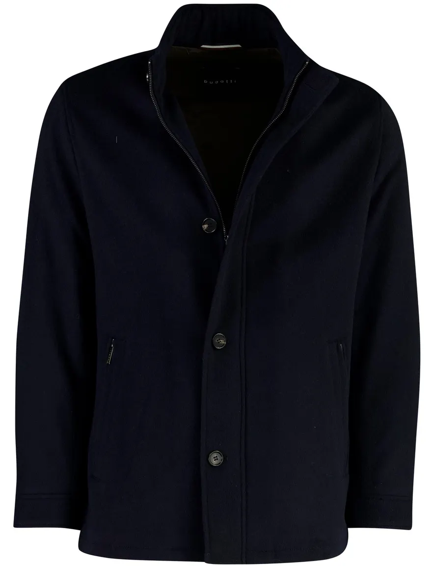 Bugatti overjas navy polyester