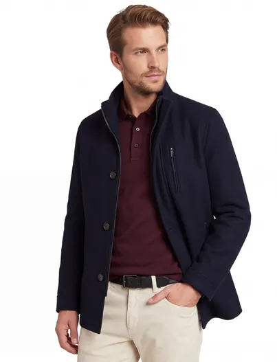 Bugatti Bugatti overjas navy polyester