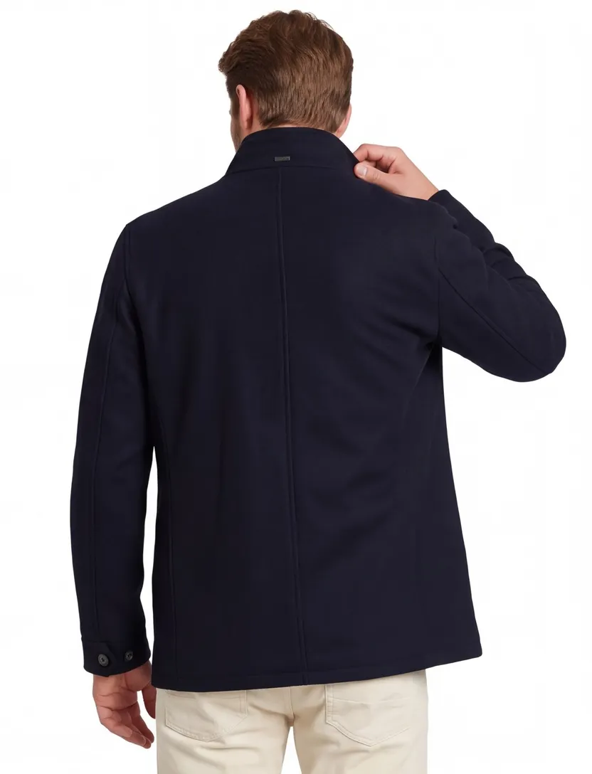 Overjas Bugatti donkerblauw polyester