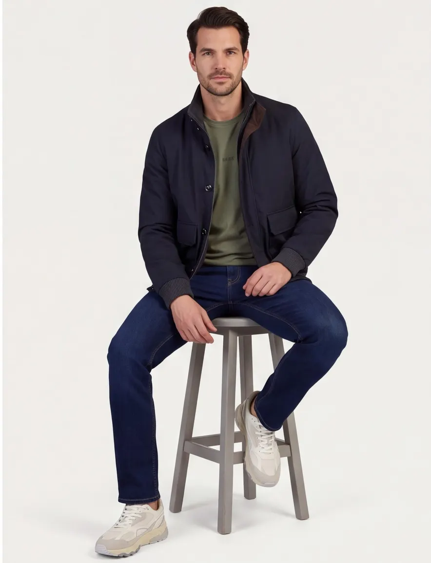 Bugatti bomberjack donkerblauw