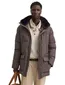 Pufferjas Bugatti taupe gevoerd