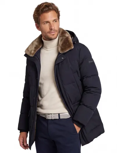Bugatti Gewatteerde jas Bugatti donkerblauw