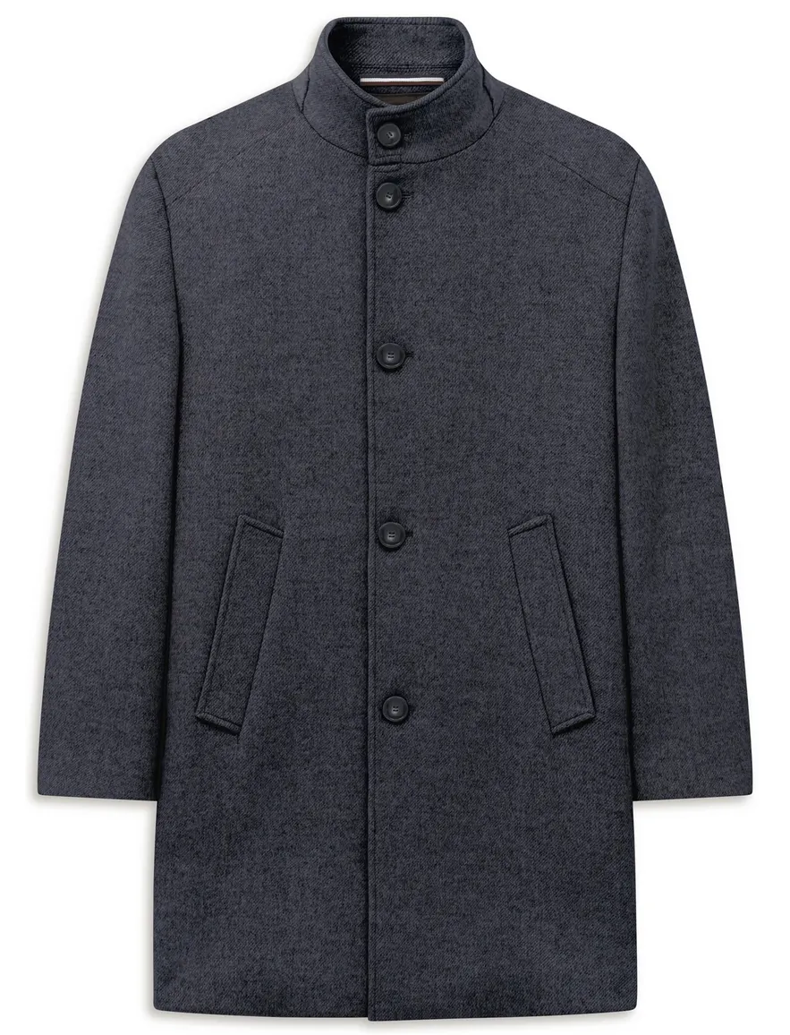Bugatti manteljas donkerblauw gemeleerd