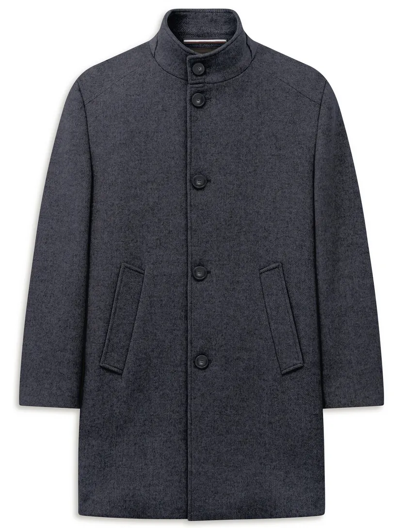 Manteljas Bugatti donkerblauw gemeleerd