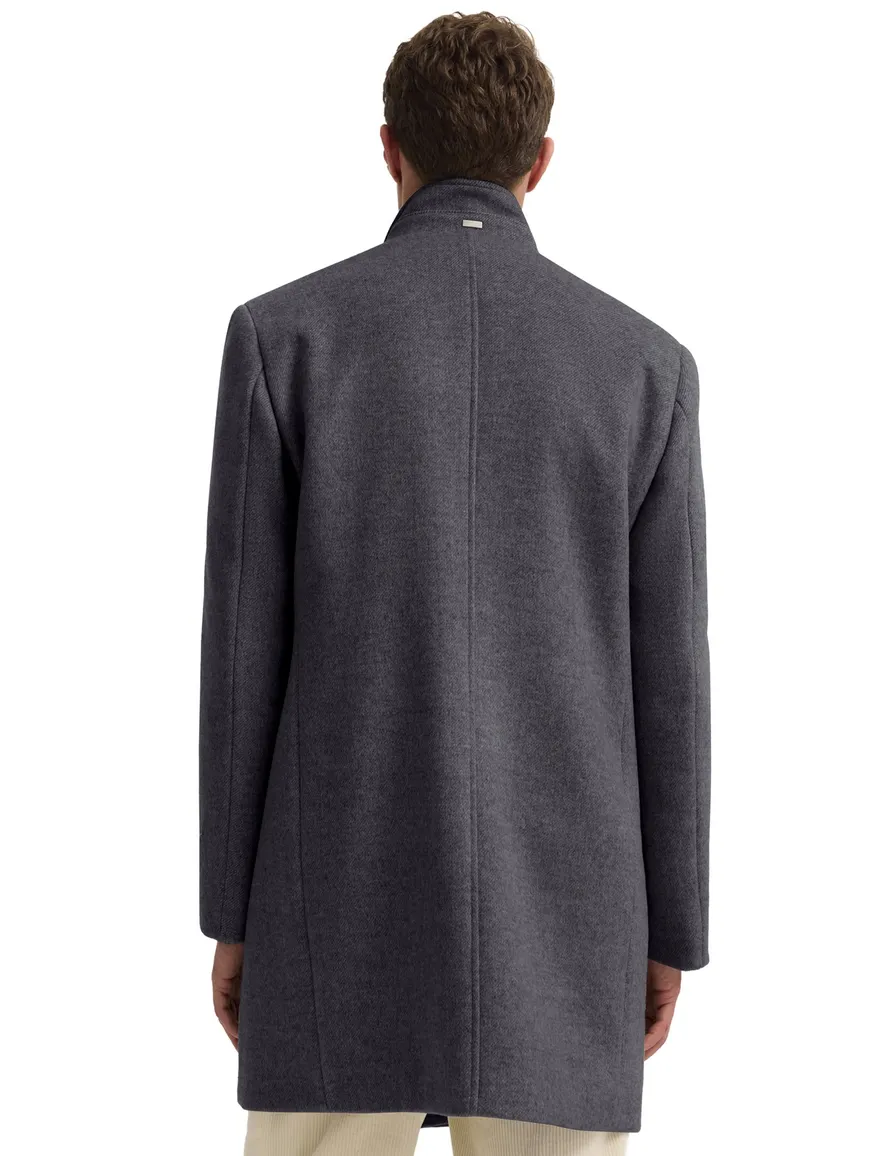 Bugatti manteljas donkerblauw gemeleerd
