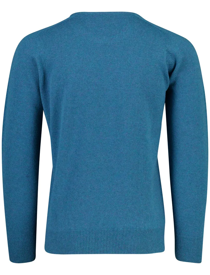 Trui William Lockie turquoise lamswol