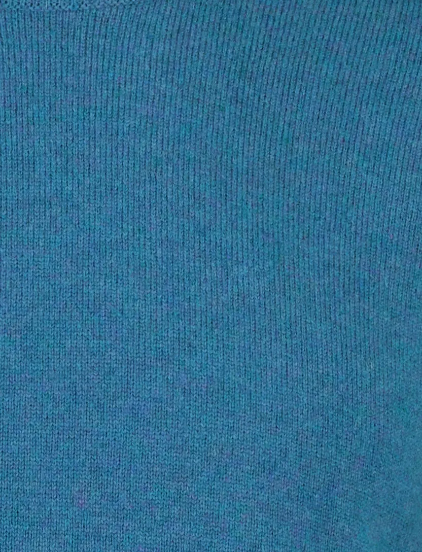 Trui William Lockie turquoise lamswol