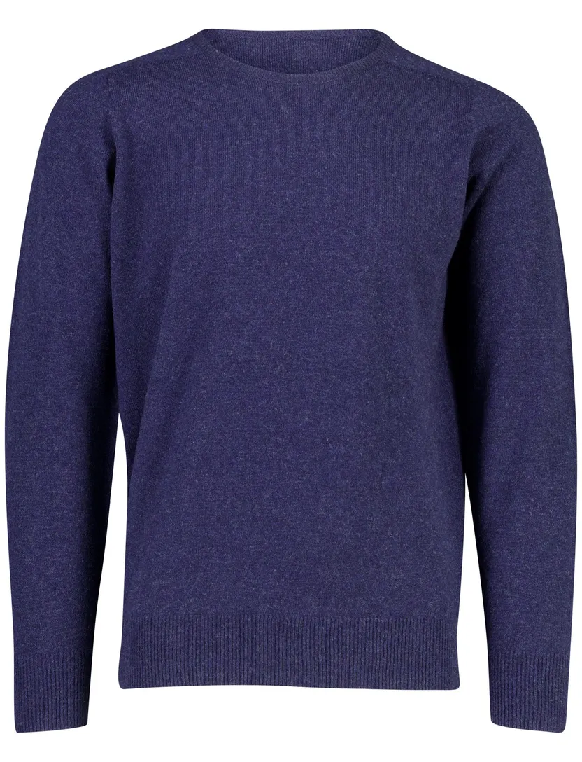 Trui William Lockie donkerblauw lamswol