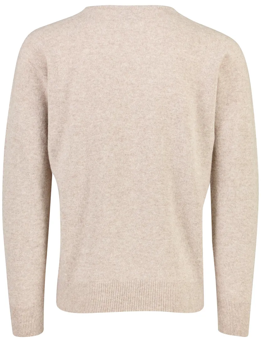 Trui William Lockie beige gemeleerd