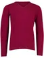 William Lockie trui v hals bordeaux gebreid