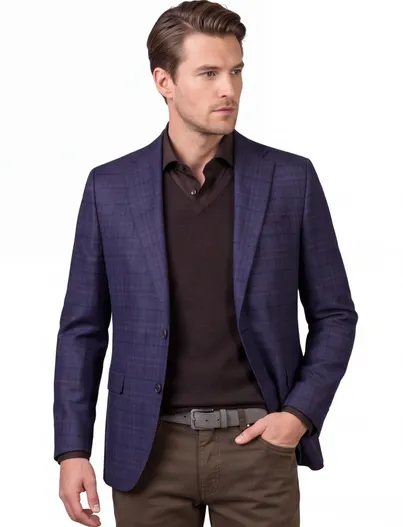 Digel Digel colbert donkerblauw geprint