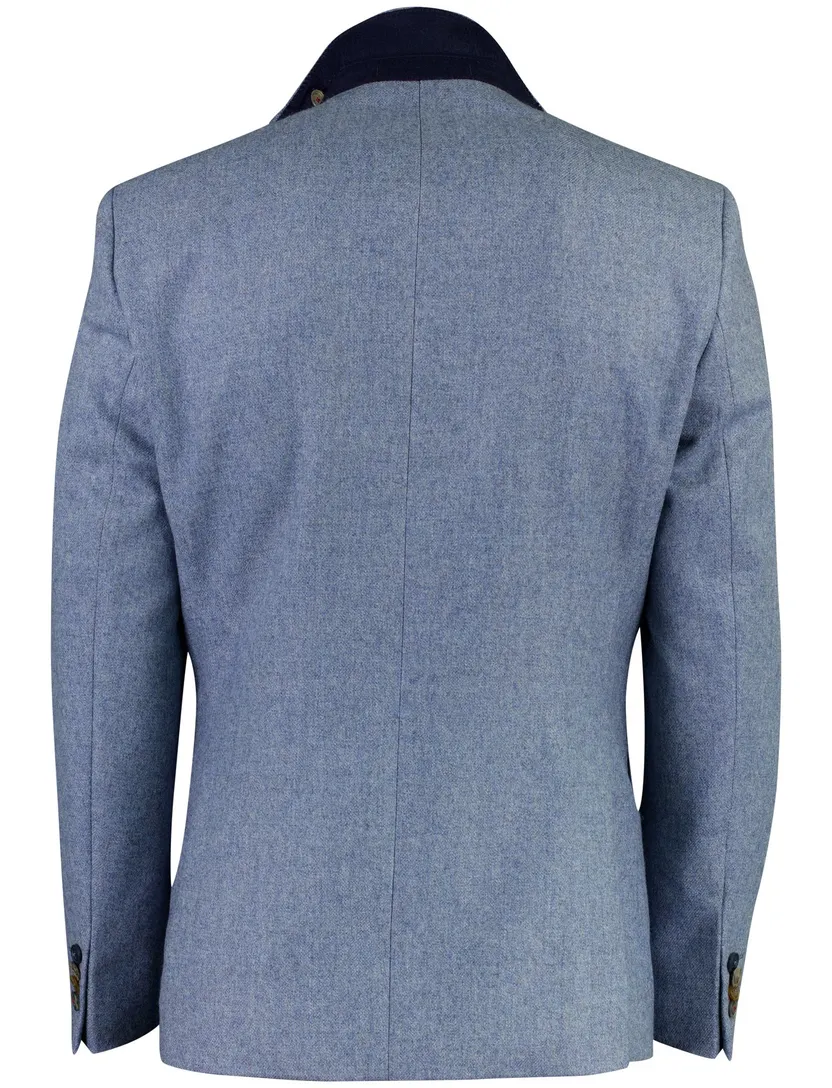 Colbert Digel Modern Fit blauw wol