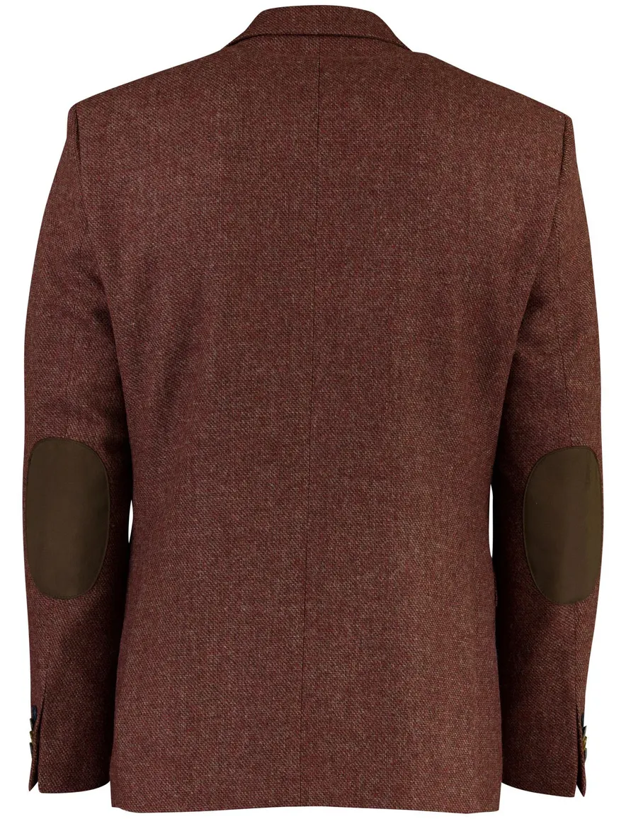 Digel Modern Fit colbert bordeaux gemeleerd