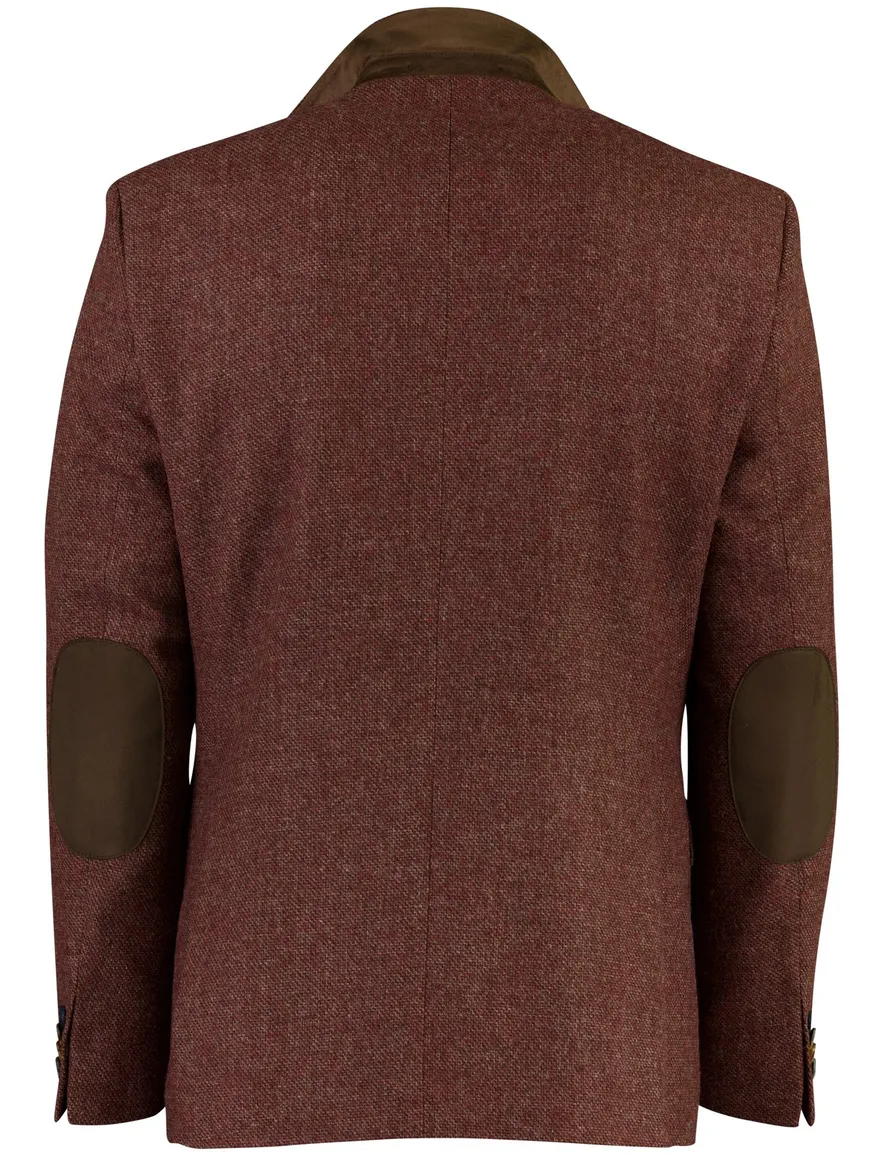 Digel Modern Fit colbert bordeaux gemeleerd