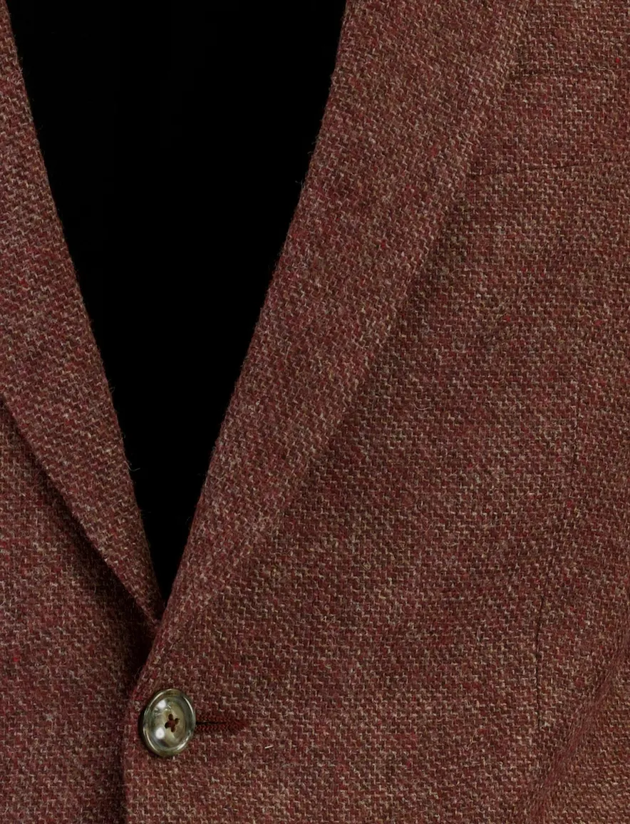 Digel Modern Fit colbert bordeaux gemeleerd
