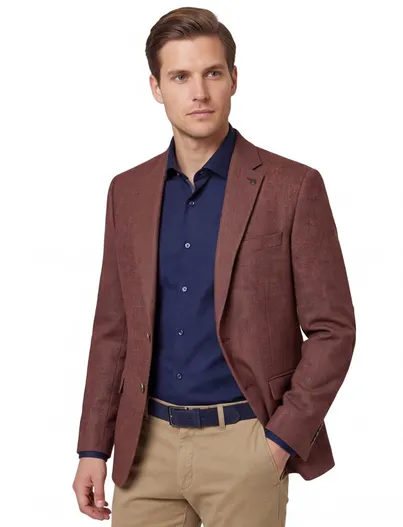 Digel Colberts Digel Modern Fit bordeaux wol