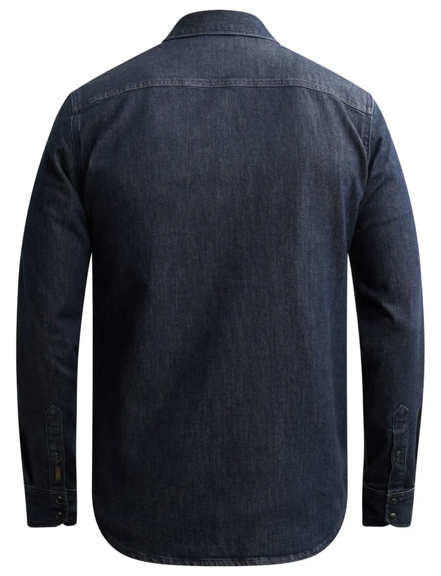 PME Legend overshirt donkerblauw denim