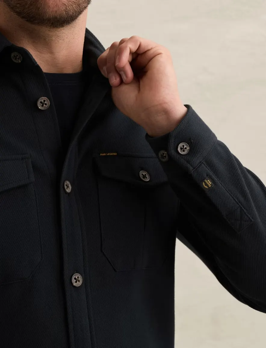 Overshirt PME Legend donkerblauw PSI2608234-Salute