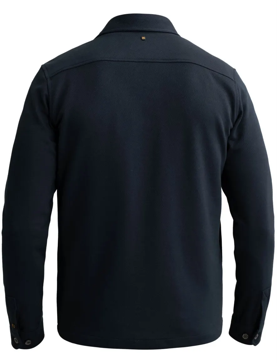 PME Legend overshirt donkerblauw met borstzak