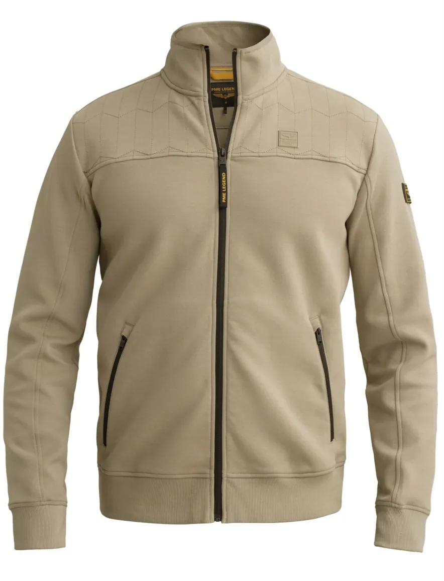 PME Legend vest met hoge hals beige