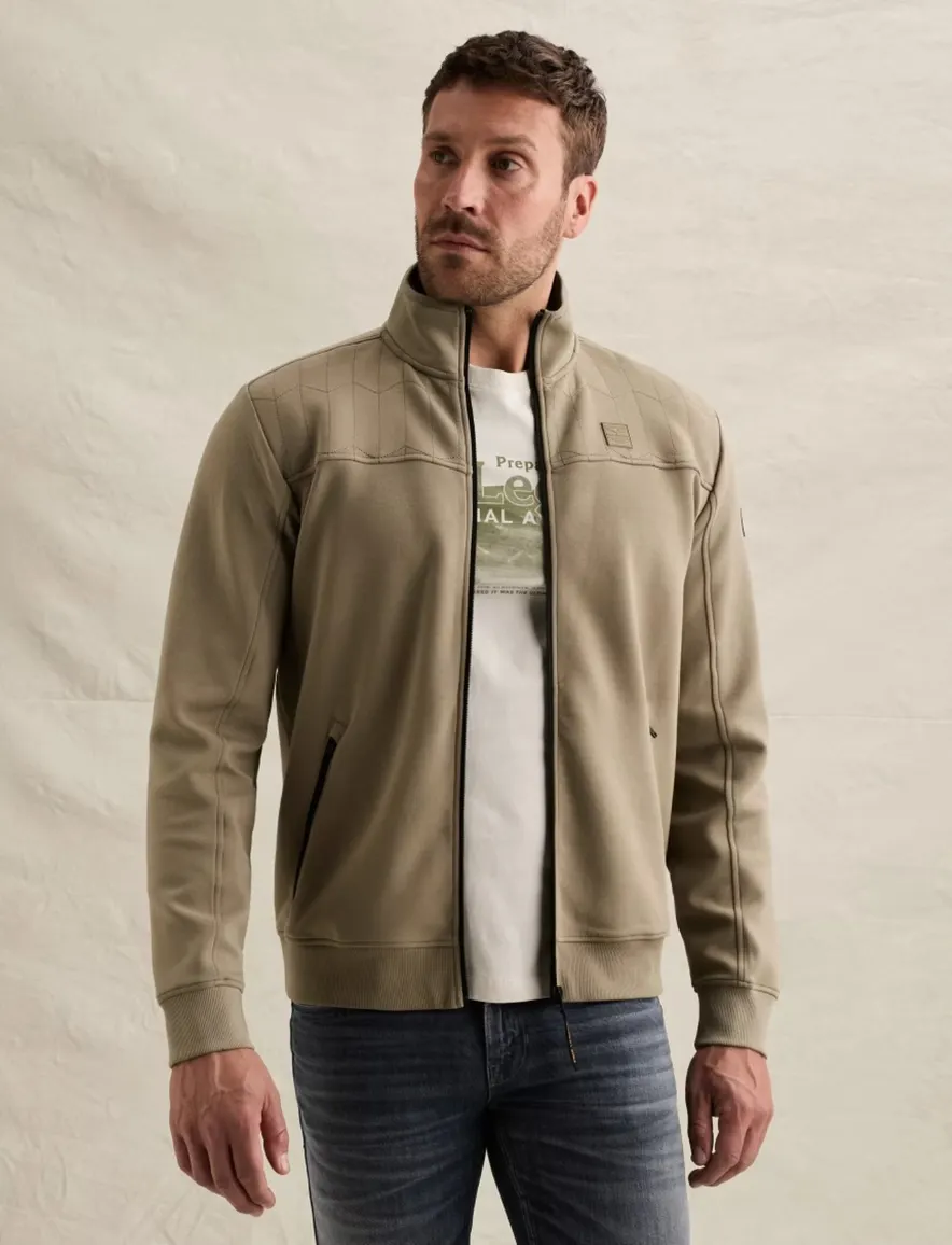 PME Legend vest met hoge hals beige