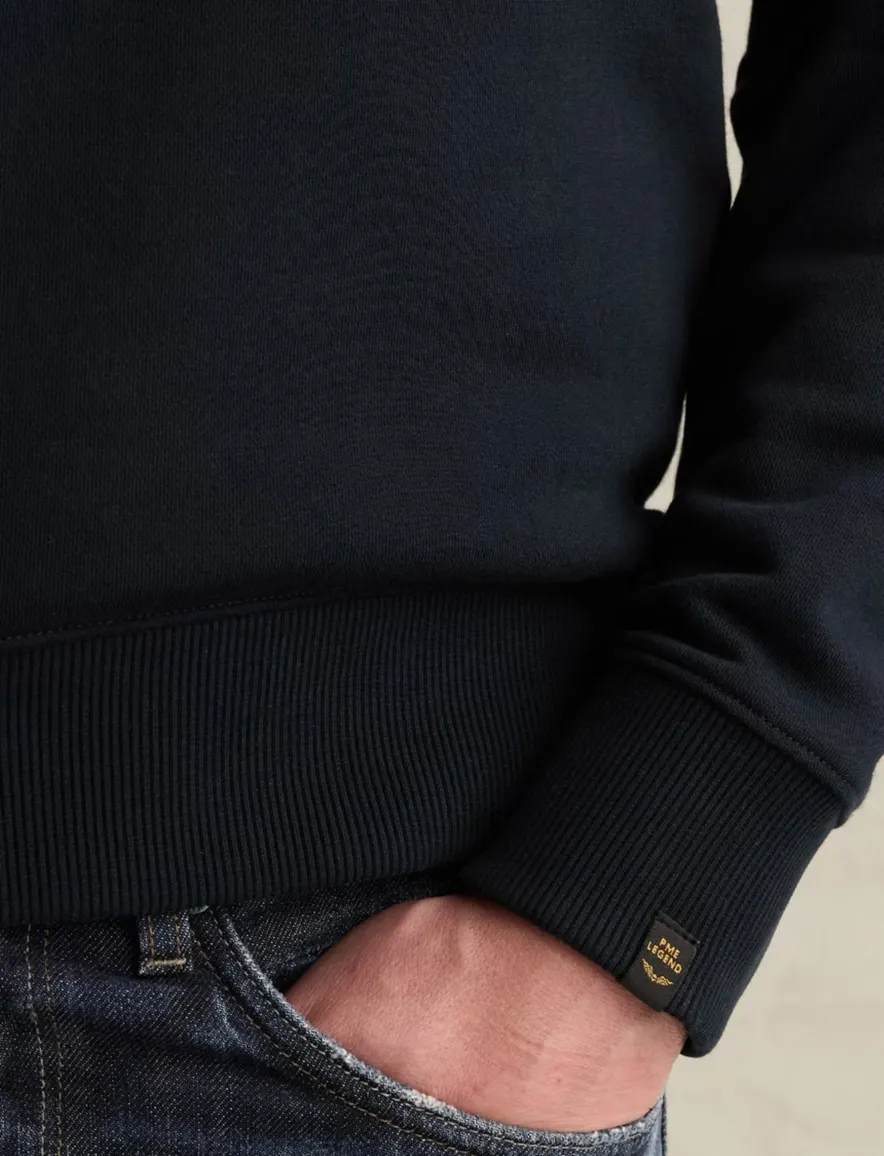 PME Legend ronde hals trui donkerblauw