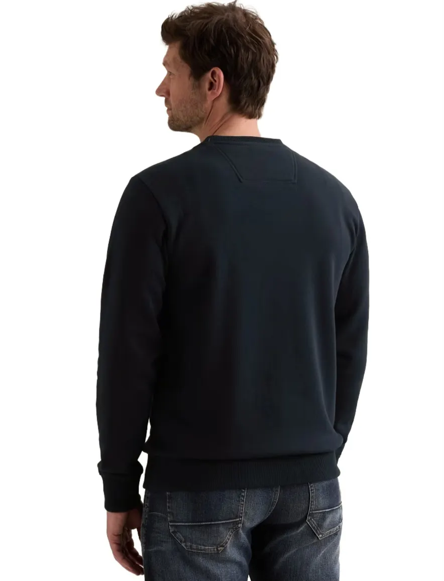 PME Legend ronde hals trui donkerblauw