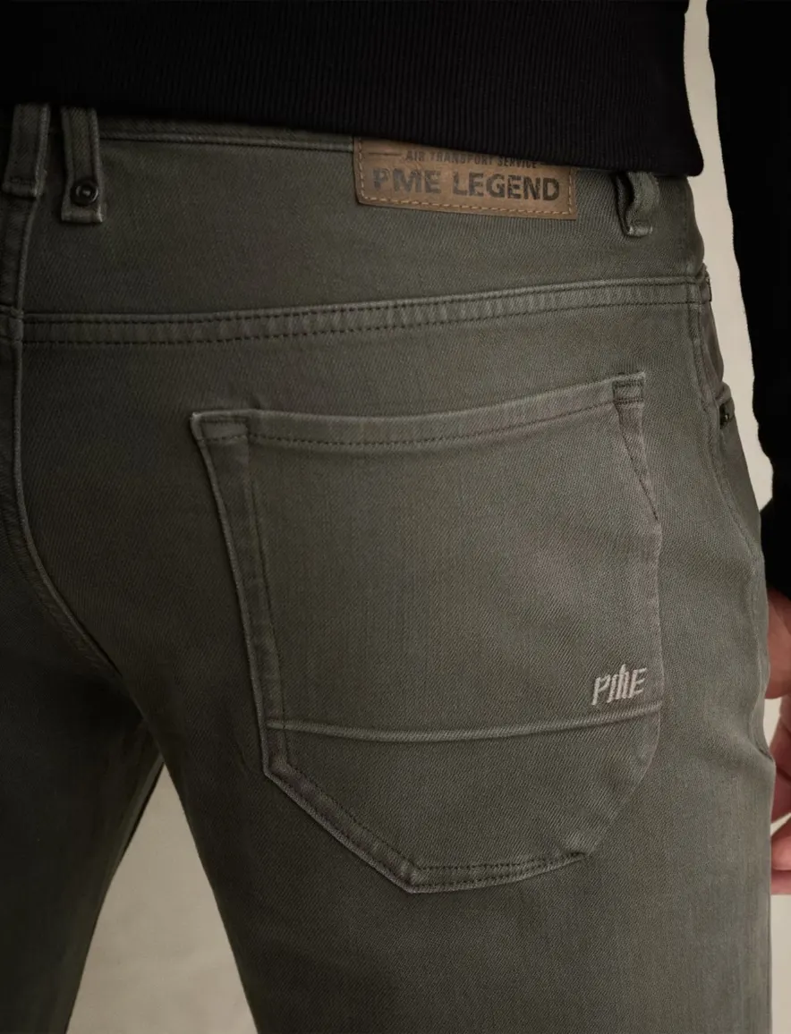 PME Legend 5-pocket broek donkergroen