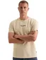 PME Legend T-shirt ronde hals creme met wafelstructuur