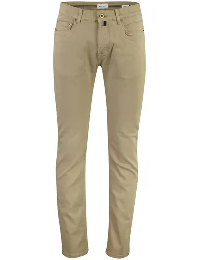 Pierre Cardin Pierre Cardin Lyon broek bruin 5-pocket