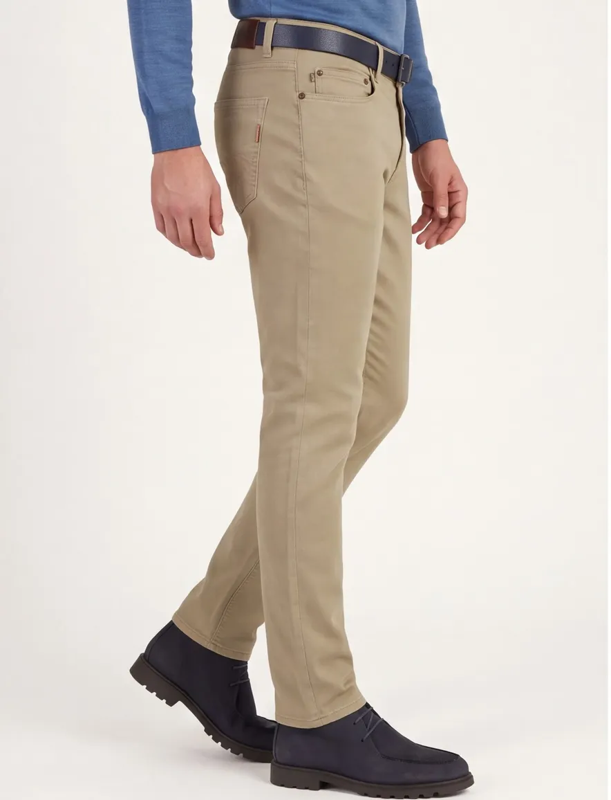 Pierre Cardin Lyon broek bruin 5-pocket